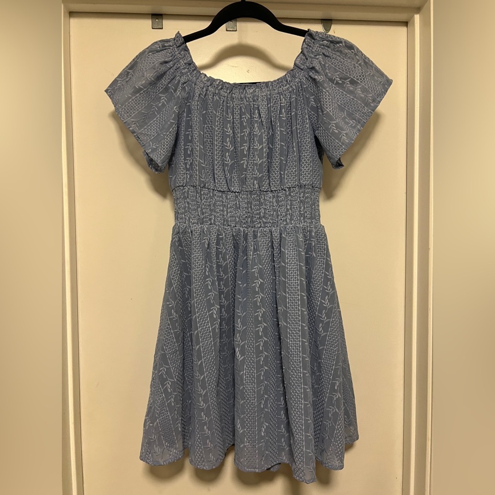 Wild Honey- eyelet lavender mini dress - size S- NWT - Picture 2 of 5